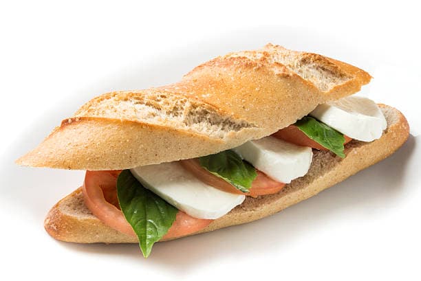 Caprese on Baguette