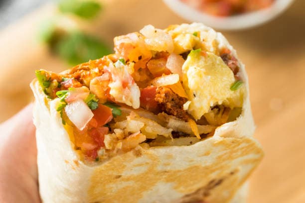 Tofu Scramble Breakfast Burrito
